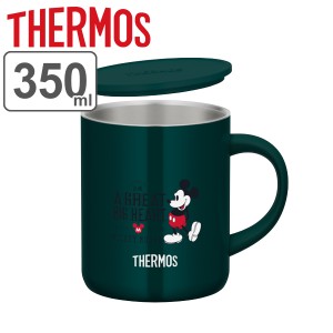 マグカップ サーモス thermos 350ml 真空断熱 ミッキーマウス JDG-350DS ステンレス製 キャラクター （ ステンレスマグカップ フタ付き 
