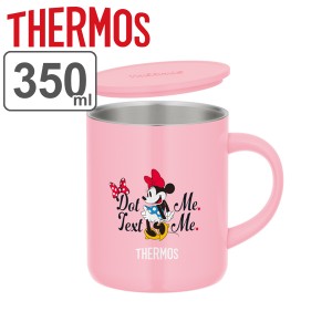 マグカップ サーモス thermos 350ml 真空断熱 ミニーマウス JDG-350DS ステンレス製 キャラクター （ ステンレスマグカップ フタ付き 保