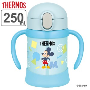 子供用水筒 サーモス thermos 真空断熱ベビーストローマグ ミッキー 250ml FJL-250DS ステンレス製 （ ステンレスマグ ストロー付 トレー