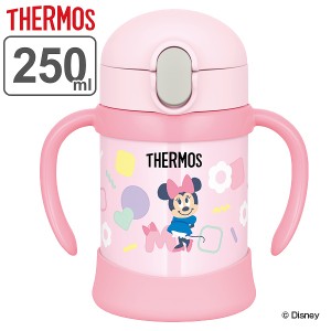 子供用水筒 サーモス thermos 真空断熱ベビーストローマグ ミニー 250ml FJL-250DS ステンレス製 （ ステンレスマグ ストロー付 トレーニ