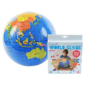 おもちゃ ビーチボール地球儀 30cm （ ビーチボール 地球儀 世界地図 知育玩具 英語 子ども キッズ 3歳 小学生 男の子 女の子 教育玩具 