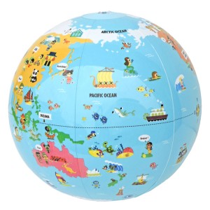 おもちゃ ビーチボール地球儀 世界探検 30cm （ ビーチボール 地球儀 世界地図 知育玩具 英語 子ども キッズ 3歳 小学生 男の子 女の子 