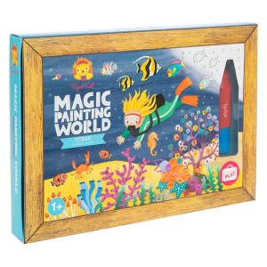 おもちゃ 水で浮き出るマジックペイント 海の仲間たち （ マジックペイント 海 生き物 ぬりえ イラスト 水 浮き出る 子供 幼児 キッズ 3