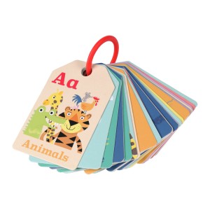 知育玩具 フラッシュカード アニマルABC （ おもちゃ カード ABC 英語 動物 1歳半 子供 キッズ ベビー 幼児 男の子 女の子 知育 玩具 え