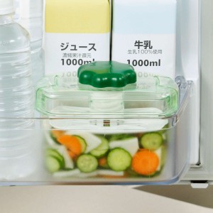 漬物容器 即席つけもの器 角型 900ml プラスチック Picre ピクレ （ 漬物器 漬物桶 漬け物容器 つけもの器 漬物 漬け物 日本製 漬け物桶 