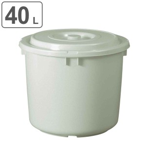 漬物容器 40型 トンボ つけもの容器 押し蓋付き グレー （ 日本製 プラスチック 40L 漬け物容器 漬け物樽 蓋付き 漬物器 漬物 漬け物 押
