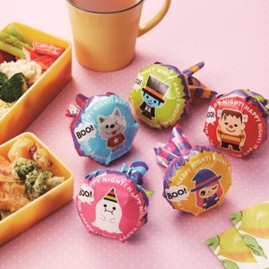 おにぎりラップ　おばけ　15枚入り （ お弁当グッズ キャラ弁 子供用 かわいい ドラキュラ ハロウィン ）