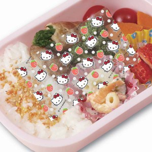 抗菌シート ハローキティ 30枚入 お弁当グッズ キャラクター （ お弁当 30枚 かわいい バラン キャラ キティ 抗菌 子供用 デコ弁 銀イオ