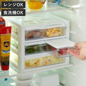 冷蔵庫収納 MAGIC STOCK マジックストック （ 食洗機対応 電子レンジ対応 冷凍 保存容器 引き出し プラスチック 収納ケース 保存 容器 ク