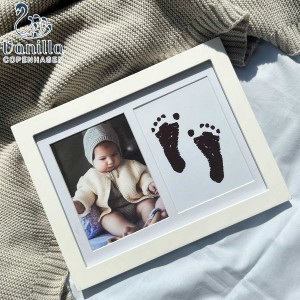 フォトフレーム Vanilla Copenhagen 手形 足形 インクキット （ フォト フレーム 写真立て 成長記録 フォトスタンド 赤ちゃん 写真フレー