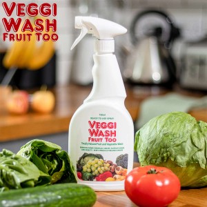 野菜洗い Veggi Wash Fruit Too スプレー 750ｍｌ 大容量 （ オーガニック ベジウォッシュ 生野菜用 野菜洗い 果物洗い 洗剤 洗浄剤 くだ