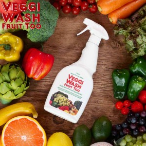 野菜洗い Veggi Wash Fruit Too スプレー 750ｍｌ 大容量 （ オーガニック ベジウォッシュ 生野菜用 野菜洗い 果物洗い 洗剤 洗浄剤 くだ