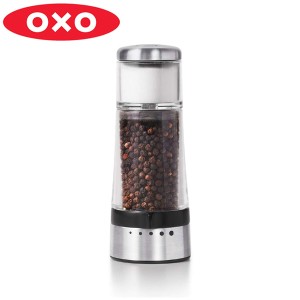 OXO オクソー ミル 手動 グラインダーシェーカー （ ソルトミル ペッパーミル 粗さ調節可能 ソルトシェーカー ペッパーグラインダー 胡椒