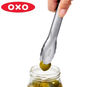 OXO オクソー トング ステンレス製 ミニトング （ 小型トング キッチントング 調理用トング クッキングトング 盛り付け 取り分け 卓上 小