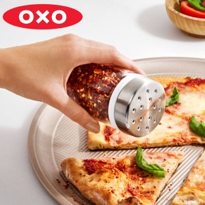 OXO オクソー 調味料入れ 粉ふるい 240ml アジャスタブルシェーカー （ 塩胡椒入れ 塩こしょう入れ ソルト ペッパー 調味料ボトル スパイ
