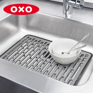 OXO オクソー シンクマット 大 シリコン製 （ 流し台マット シンク上マット シンク用マット シンク内マット キッチンマット キズ防止 汚