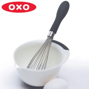 OXO 泡立て器 ウイスク S （ オクソー ホイッパー 泡だて器 泡立器 ステンレス製 ミニ 食洗機対応 小さい コンパクト ドレッシング 調理