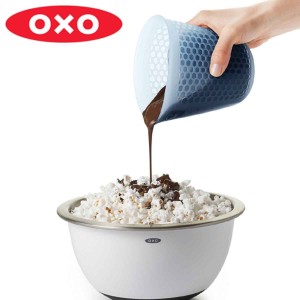 OXO シリコンメジャーカップ 小 300ml 計量カップ （ 計量器具 電子レンジ対応 食洗機対応 計量コップ メジャーコップ シリコン製 シリコ