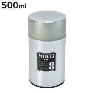 茶筒 500ml MULTI CAN 大 （ ブリキ 日本製 保存容器 ブリキ缶 お茶 お茶容器 茶葉容器 保存缶 茶缶 キャニスター 保存 容器 お茶っぱ入
