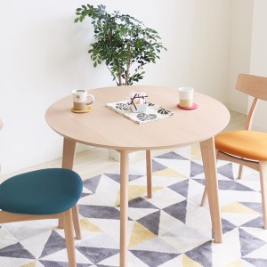 ダイニングテーブル 幅90cm 円形 丸型 木製 ダイニング テーブル 食卓 机 つくえ シンプル （ 食卓テーブル リビングテーブル 丸テーブル