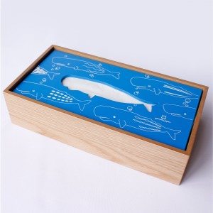 ティッシュ ケース 木製 ヤマト工芸 yamato hako くじら （ ティッシュケース ティッシュボックス かわいい アニマル クジラ ティッシュ
