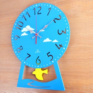 振り子時計 木製 ヤマト工芸 CHILD clock はと 壁掛け 時計 子供 アナログ 知育 時計 壁掛け（ 壁掛け時計 クロック 木 ウォールクロック