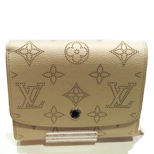 ルイヴィトン Louis Vuitton マヒナ ポルトフォイユ・イリス コンパクト M62542 レディース 2つ折り財布 イニシャル入り【中古】