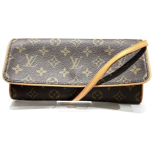 ルイヴィトン Louis Vuitton モノグラム ポシェットツインGM M51852 バッグ ショルダーバッグ レディース【中古】