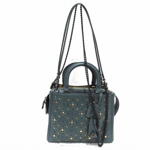 コーチ COACH ローグ リベット 21590 2WAYバッグハンドバッグ レディース【中古】