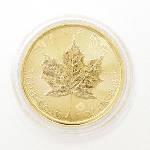 メイプルリーフ 1oz 1オンス コイン 金貨 K24YG 総重量約31.1g 中古ジュエリー