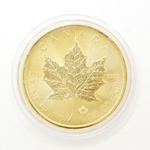 メイプルリーフ 1oz 1オンス コイン 金貨 K24YG 総重量約31.1g 中古ジュエリー