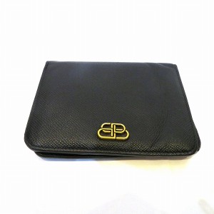 バレンシアガ BB 601464 1000 2つ折り財布 メンズ【中古】