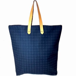 エルメス Hermes アメダバディアゴGM コットンキャンバス ネイビー バッグ トートバッグ レディース【中古】