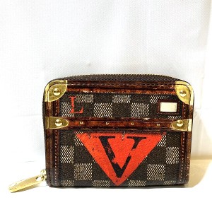 ルイヴィトン Louis Vuitton ダミエ ジッピーコインパース トランクタイム M52745 財布 コインケース ユニセックス 小物【中古】