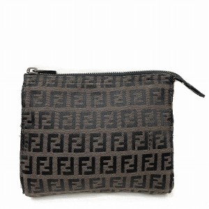 フェンディ FENDI ズッカ ズッキーノ ブランド小物 ポーチ レディース バッグ【中古】