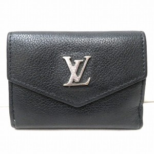 ルイヴィトン Louis Vuitton ポルトフォイユ・ロックミニ M63921 ノワール 3つ折り財布 ユニセックス【中古】