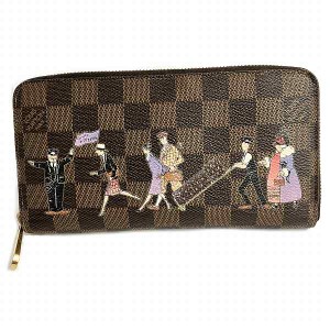 ルイヴィトン Louis Vuitton ダミエ レ・イリュストレ コレクション N63004 ジッピーウォレット 長財布 レディース【中古】