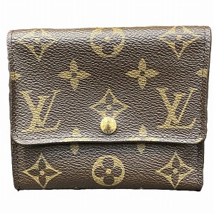 ルイ・ヴィトン LOUIS VUITTON ポルトフォイユ・ヴィルトゥオーズ ぽ 三つ折り長財布 三つ折り長財布 財布 PVCコーティングキャンバス  モノグラム・アンプラント メンズ レディース ブラック系 M60586 【中古】