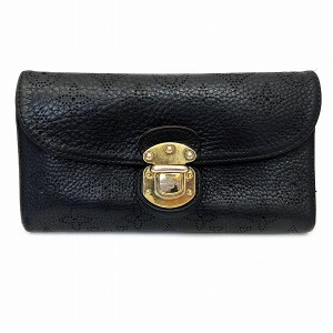 ルイヴィトン Louis Vuitton モノグラム マヒナ ポルトフォイユ アメリア M95549 財布 3つ折り長財布 レディース【中古】