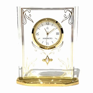 ミキモト NNS-569GE クォーツ パール付き 時計 置き時計 レディース【中古】
