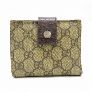 グッチ GUCCI GGプラス 115039 Wホック 財布 2つ折り財布 ユニセックス 小物【中古】