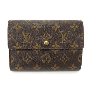 ルイヴィトン Louis Vuitton モノグラム ポルトトレゾール エテュイ パピエ M61202 3つ折り財布 ユニセックス【中古】