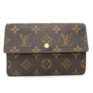 ルイヴィトン Louis Vuitton モノグラム ポルトトレゾール エテュイ パピエ M61202 3つ折り財布 ユニセックス【中古】