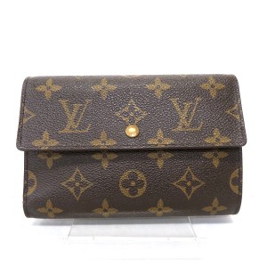 ルイヴィトン Louis Vuitton モノグラム ポルトトレゾール エテュイ パピエ M61202 3つ折り財布 ユニセックス【中古】