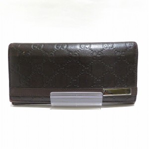 グッチ GUCCI グッチシマ 233112 レザー 財布 2つ折り長財布 ユニセックス【中古】