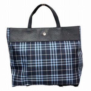 バーバリー Burberry ブルーノバチェック レザー×ナイロン バッグ トートバッグ ユニセックス【中古】