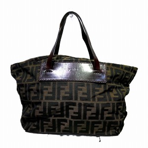 フェンディ FENDI ズッカ柄 15823 バッグ ハンドバッグ トートバッグ レディース【中古】