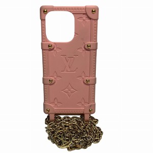 ルイヴィトン Louis Vuitton モノグラム リ・トランク iPhone14Pro M82082 スマホケース レディース 小物【中古】