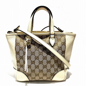 グッチ GUCCI GGキャンバス 449241 バッグ ハンドバッグ ショルダーバッグ レディース【中古】