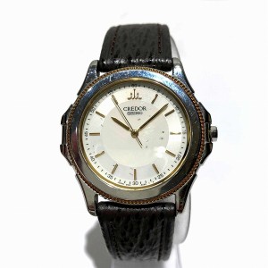 セイコー SEIKO 8J86-6A00 クレドール デイト K18YGベゼル クォーツ ...